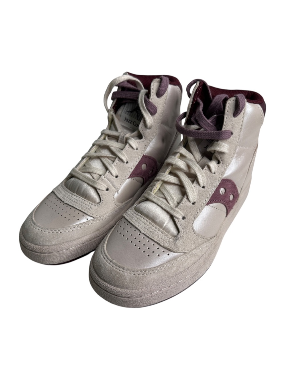 Saucony Jazz Court High in Satin Plum Sneakers Top Streetwear Balletcore 5.5